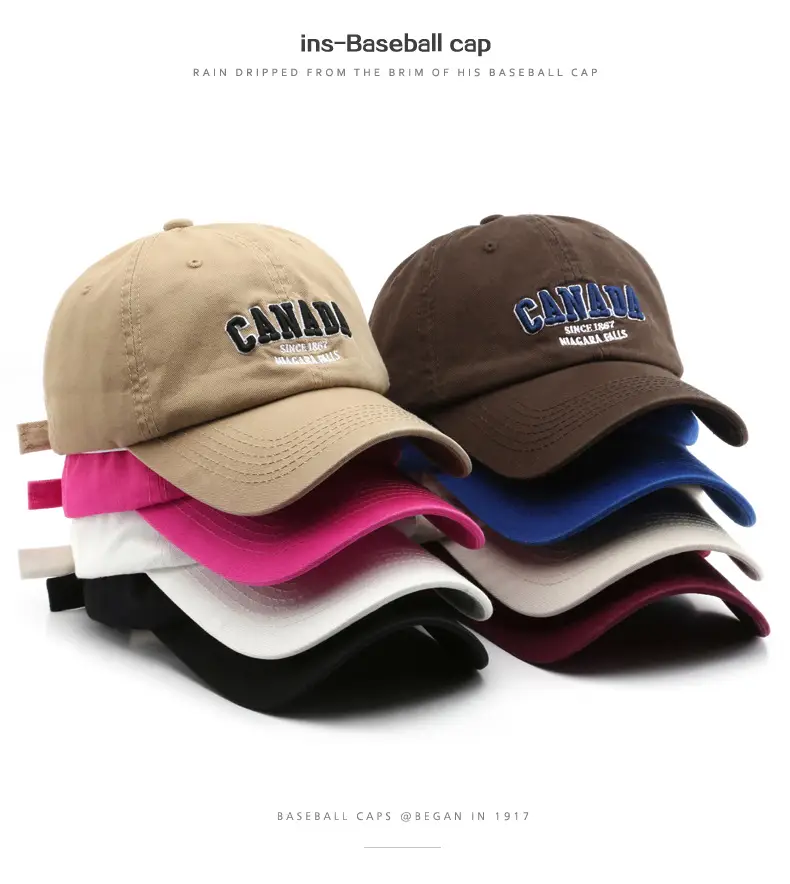 Black Canada Flag Baseball Cap for Men — feature 2