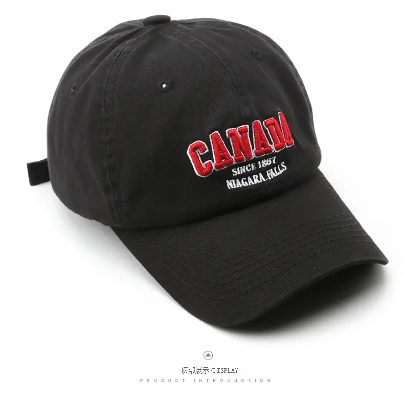 Black Canada Flag Baseball Cap for Men — feature 8