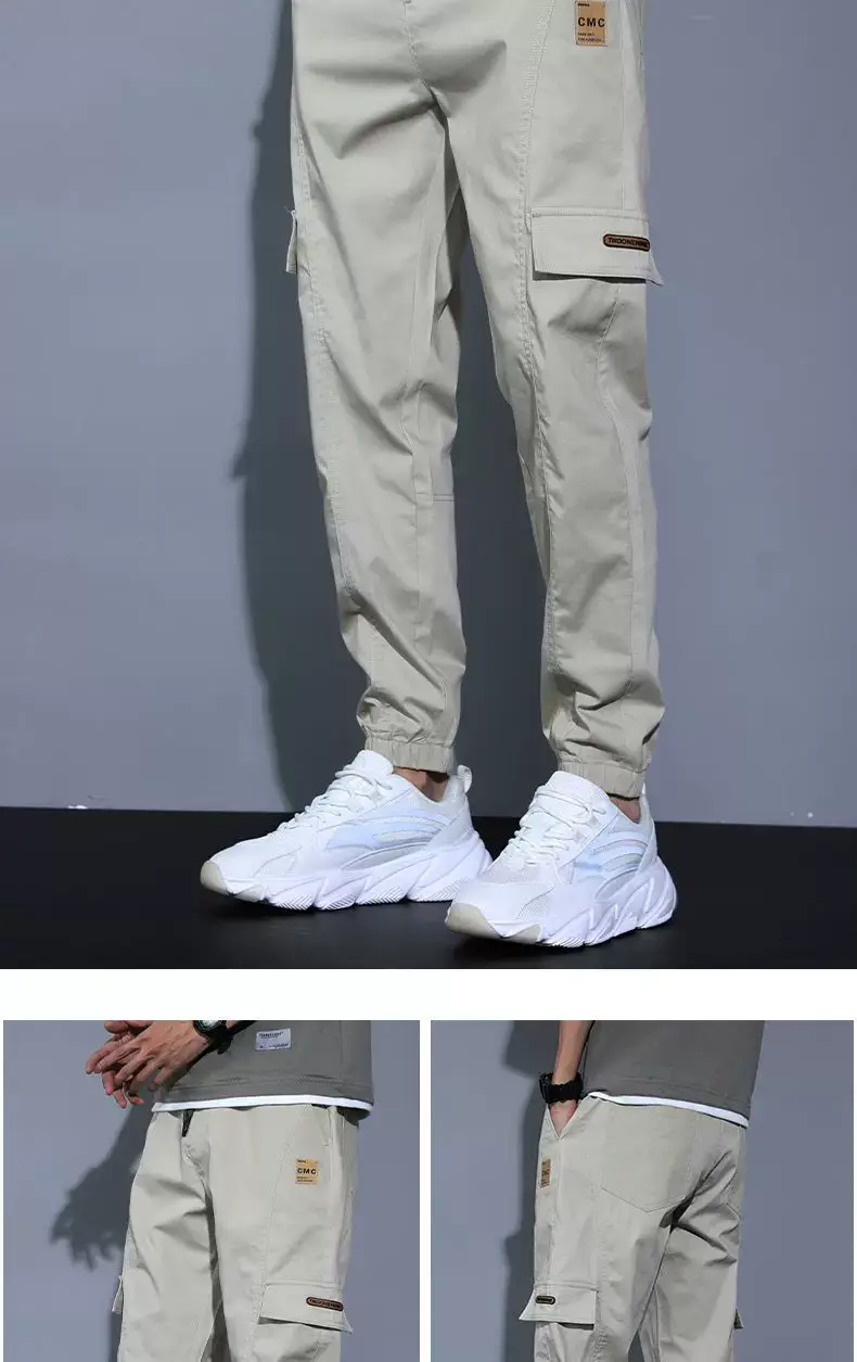 Men's Loose Leg Harlan Pants 2022 Beige — feature 12