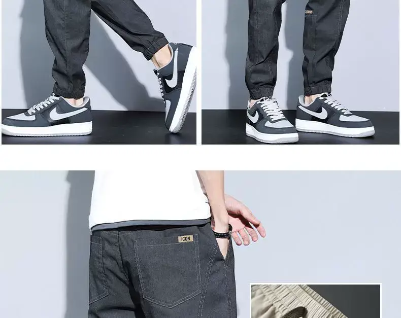 Men's Loose Leg Harlan Pants 2022 Beige — feature 9