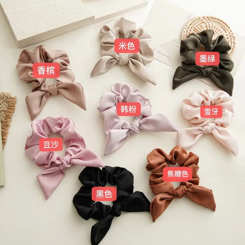 2023 New Pink Bow Hair Ring for Women — feature 2