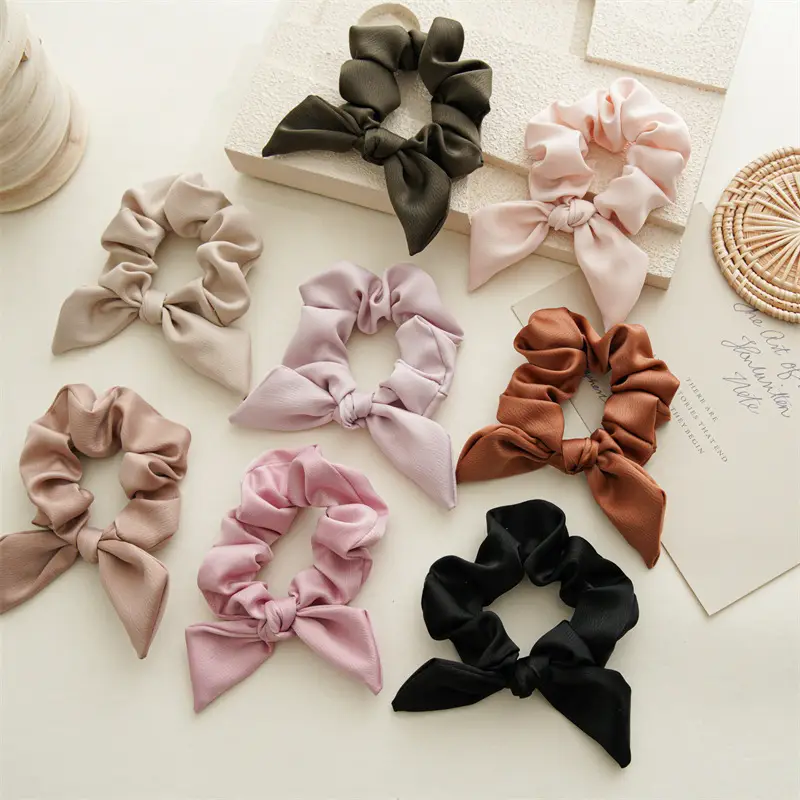 2023 New Pink Bow Hair Ring for Women — feature 3