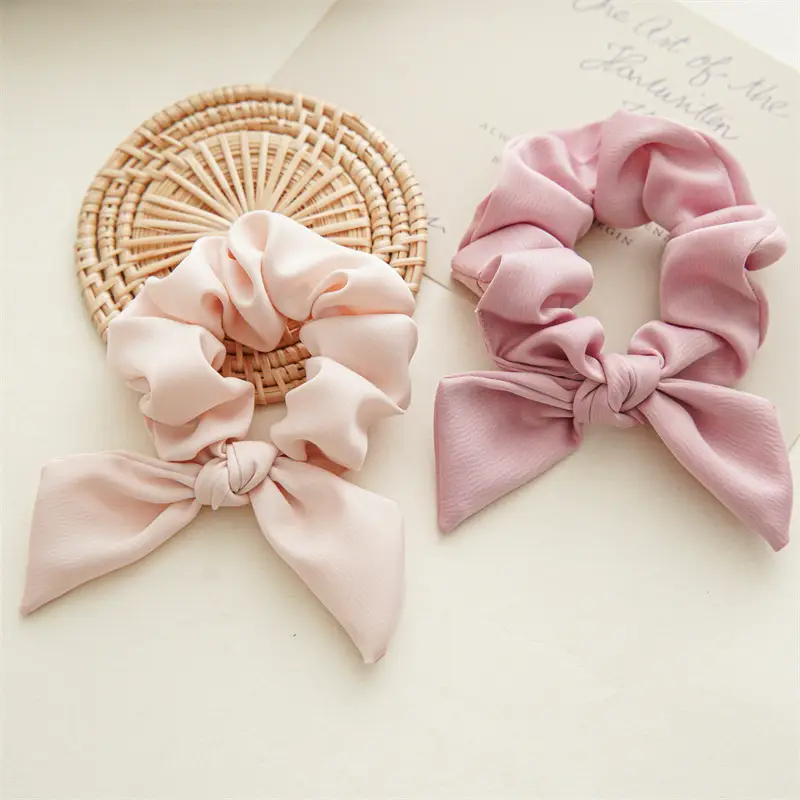 2023 New Pink Bow Hair Ring for Women — feature 7