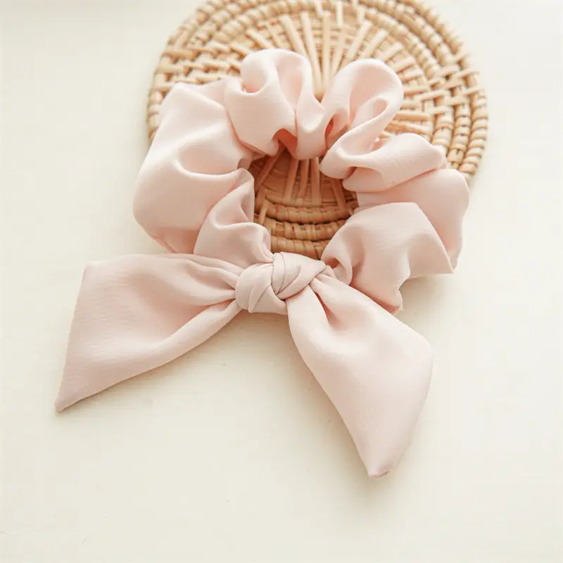 2023 New Pink Bow Hair Ring for Women - Image 7