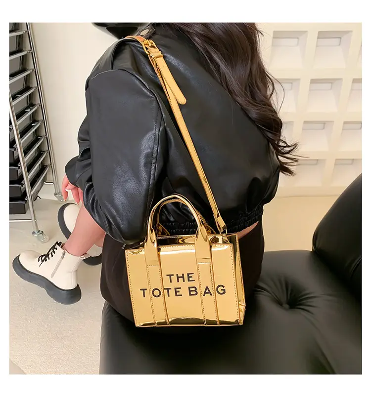 Pink Korean Letter Shoulder Tote Bag for Women — feature 10
