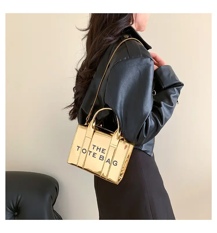 Pink Korean Letter Shoulder Tote Bag for Women — feature 11