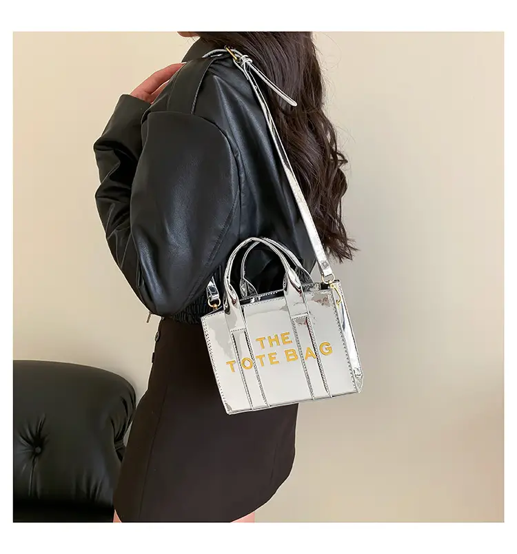 Pink Korean Letter Shoulder Tote Bag for Women — feature 12