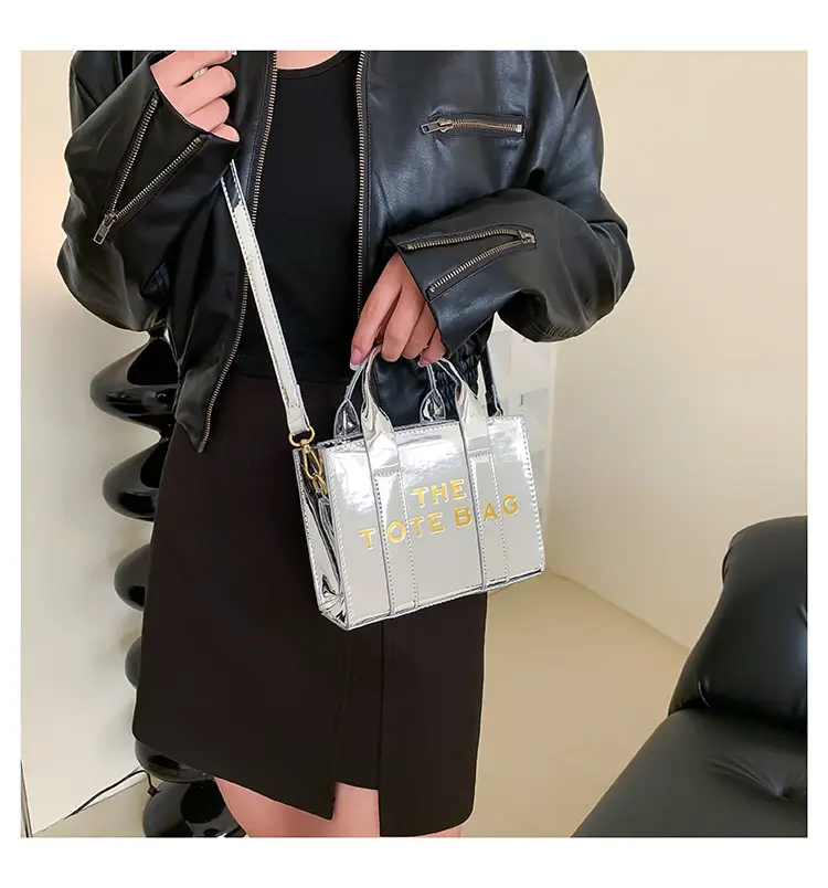 Pink Korean Letter Shoulder Tote Bag for Women — feature 13