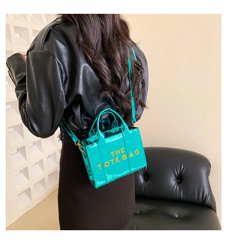 Pink Korean Letter Shoulder Tote Bag for Women — feature 14