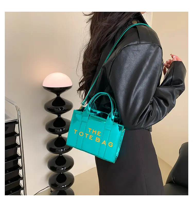 Pink Korean Letter Shoulder Tote Bag for Women — feature 15