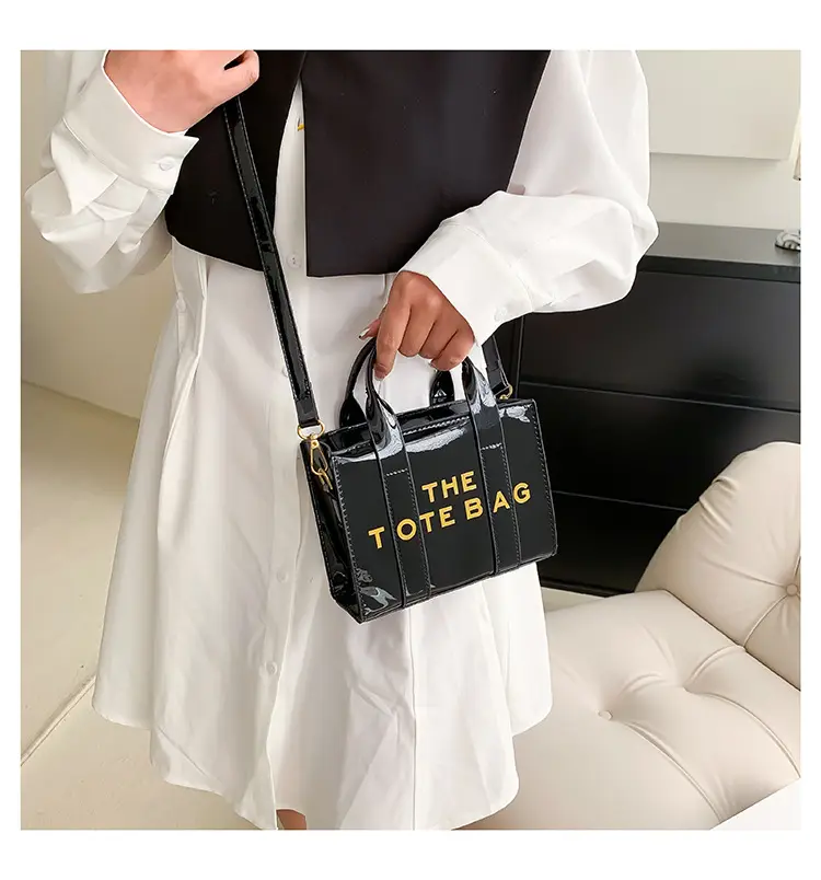 Pink Korean Letter Shoulder Tote Bag for Women — feature 19