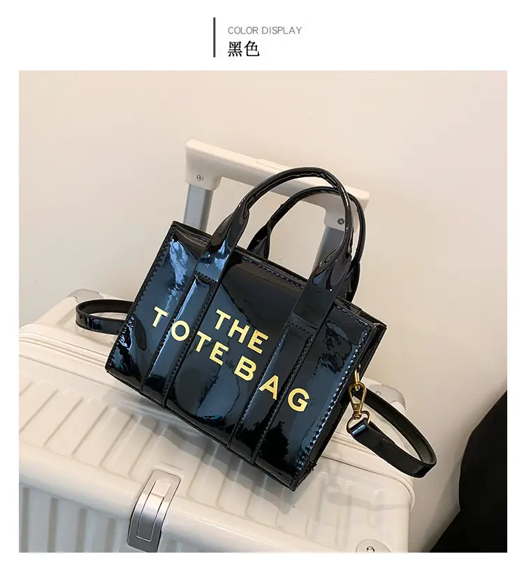 Pink Korean Letter Shoulder Tote Bag for Women — feature 20