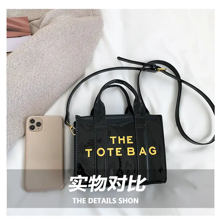 Pink Korean Letter Shoulder Tote Bag for Women — feature 5