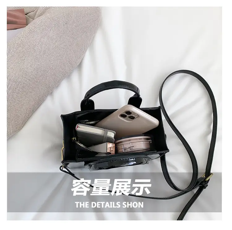 Pink Korean Letter Shoulder Tote Bag for Women — feature 6