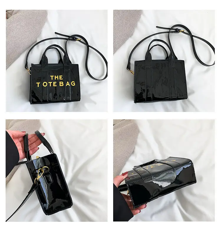 Pink Korean Letter Shoulder Tote Bag for Women — feature 7