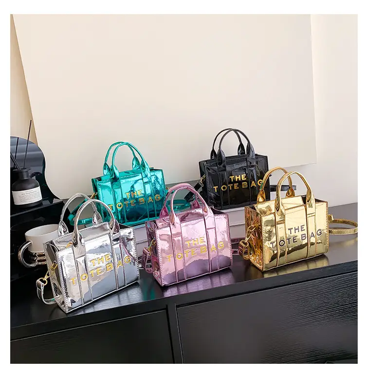 Pink Korean Letter Shoulder Tote Bag for Women — feature 9
