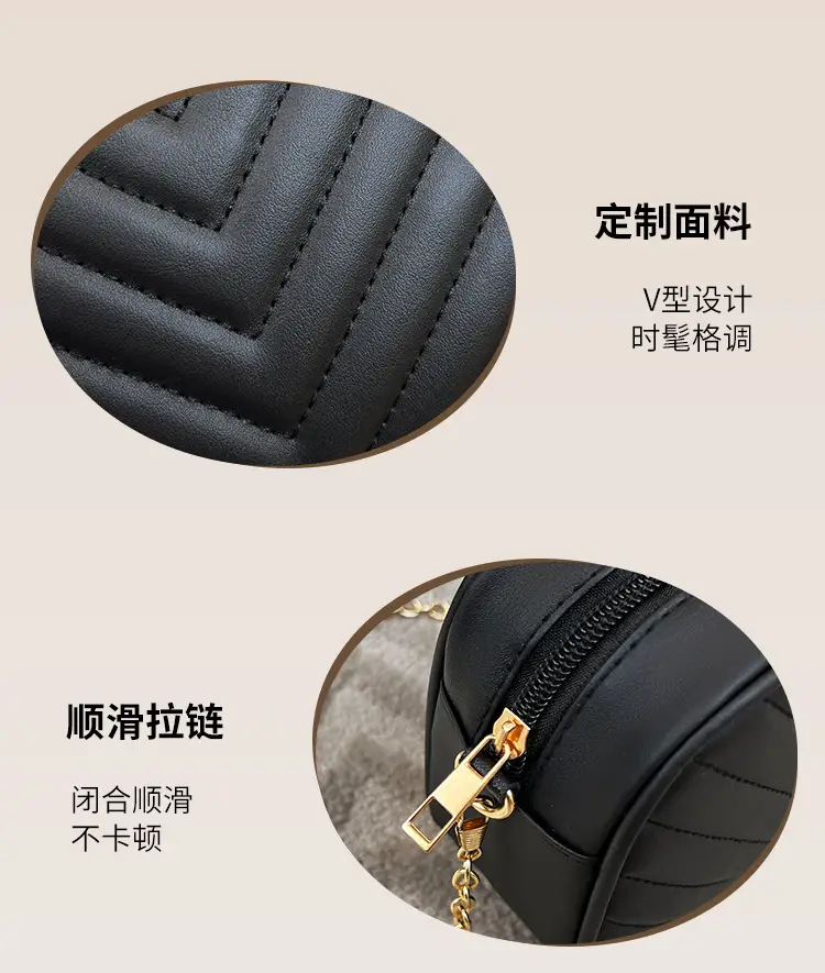 Red Quilted Chain Shoulder Bag for Women — feature 4