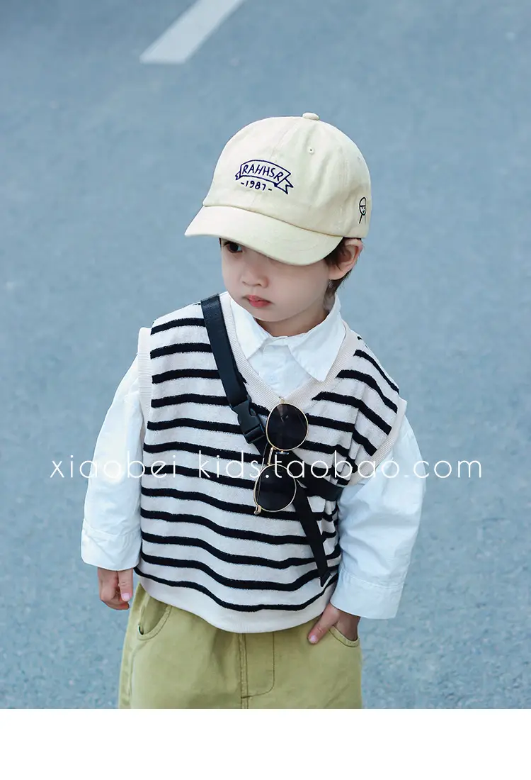 Brown Cotton Cap for Boys Sunscreen Protection — feature 10