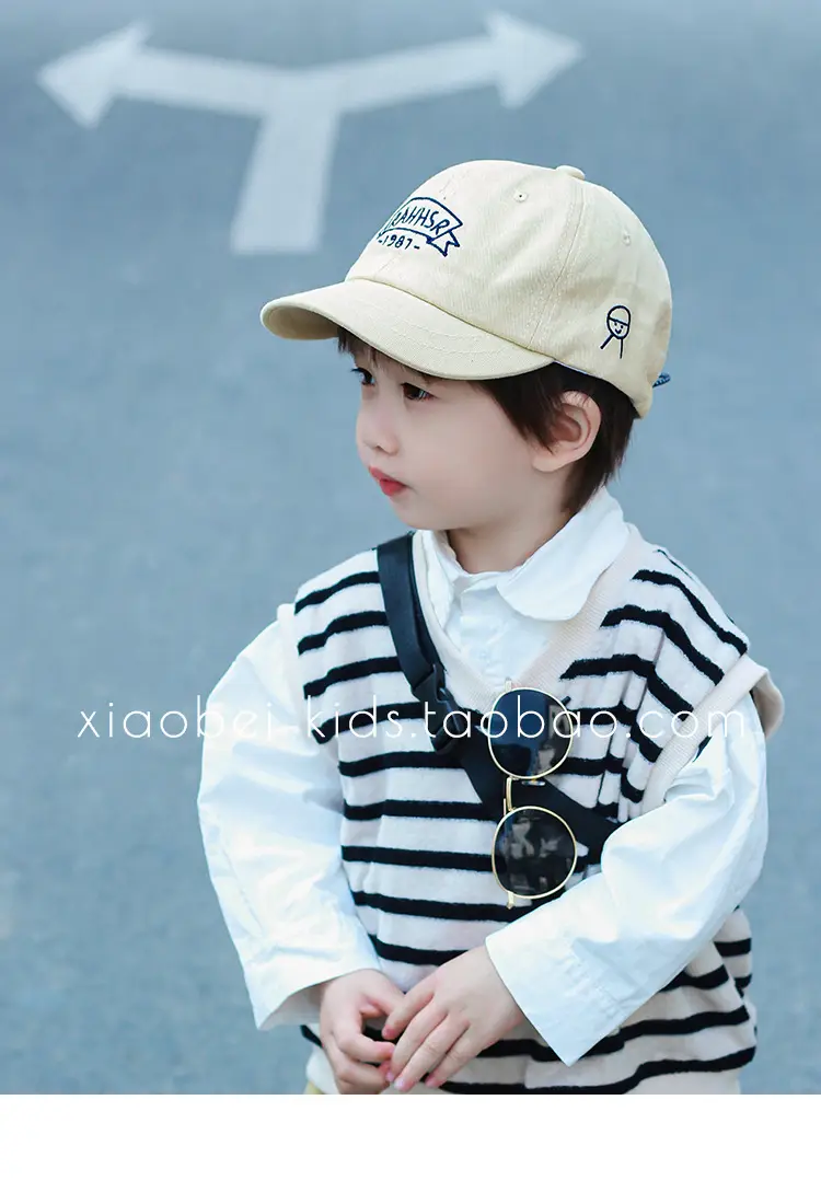 Brown Cotton Cap for Boys Sunscreen Protection — feature 8