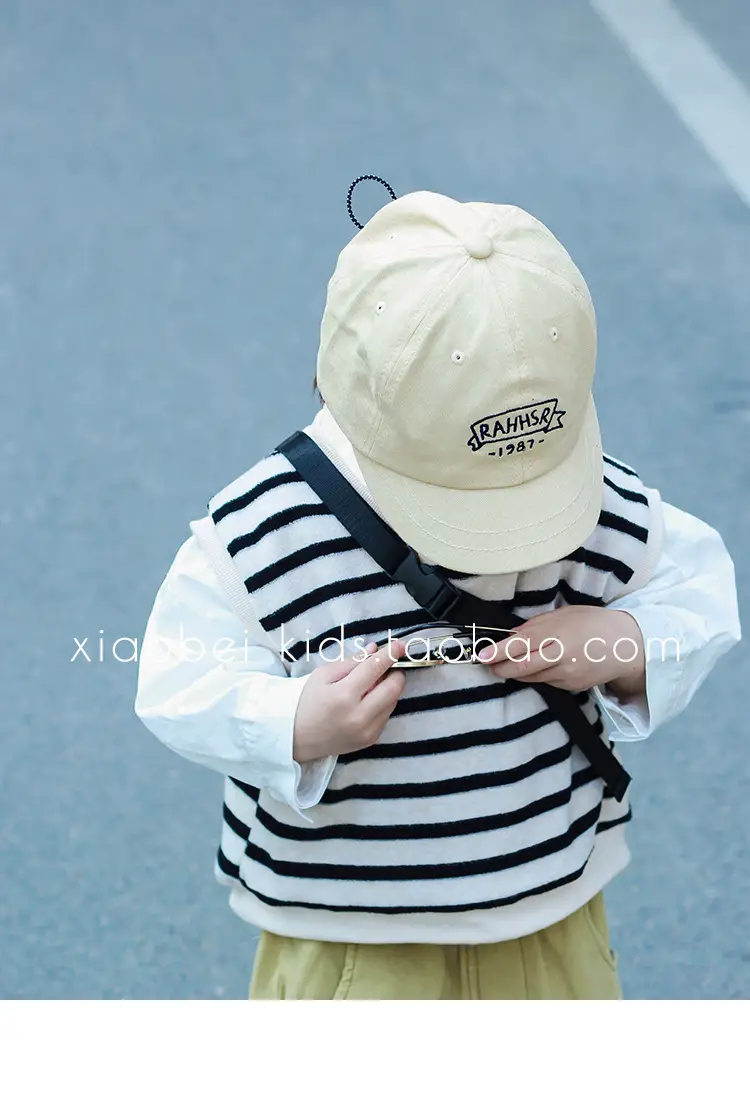 Brown Cotton Cap for Boys Sunscreen Protection — feature 9