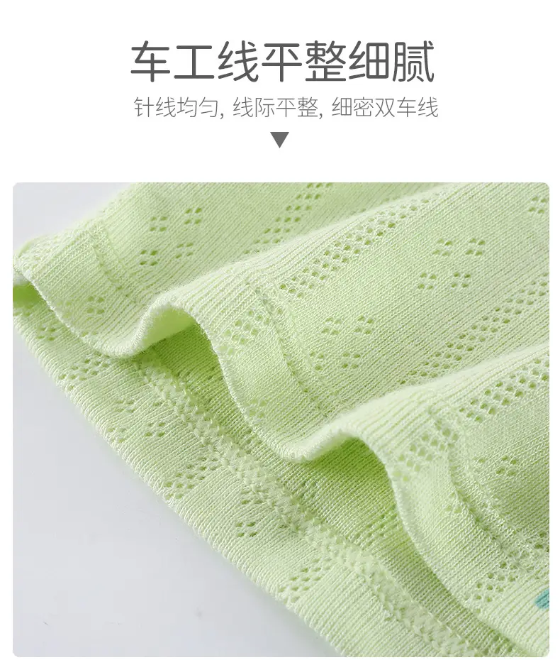 Girls Sleeveless T-Shirt Jacket Summer 2024 Green Cartoon Bottoming — feature 6