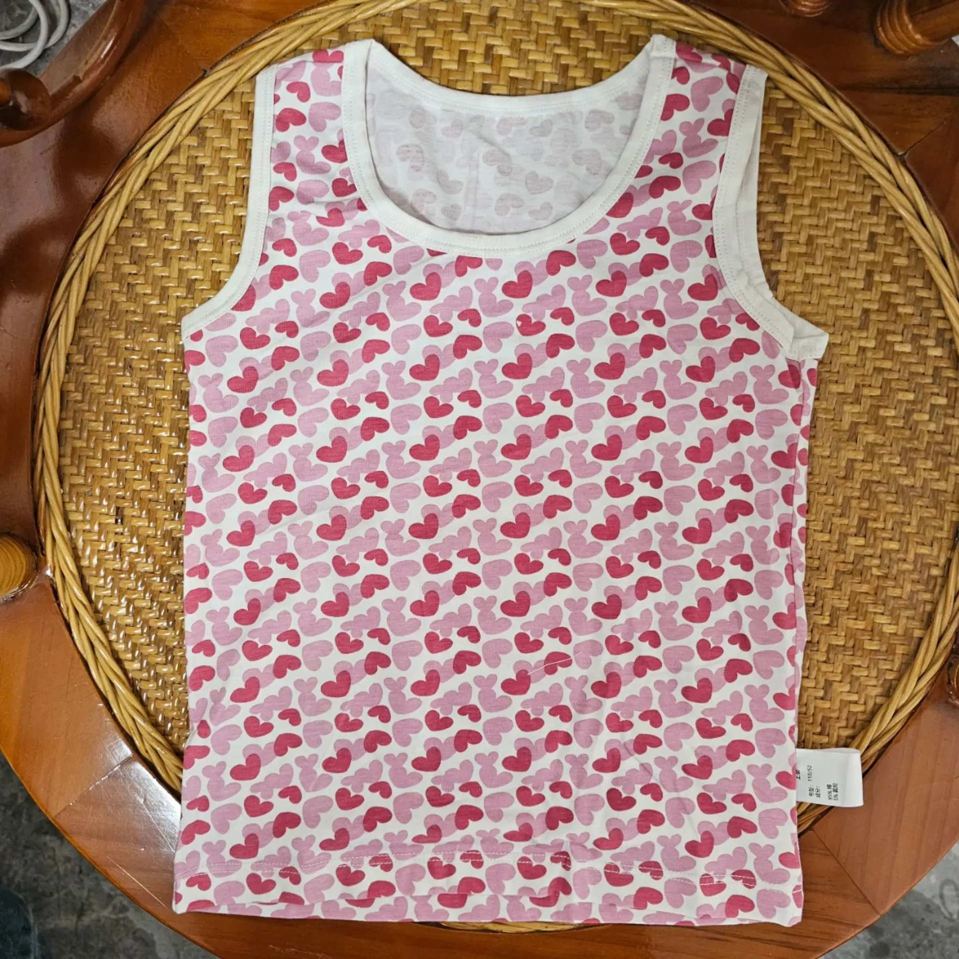 Girls Sleeveless T-Shirt Jacket Summer 2024 Green Cartoon Bottoming - Image 10