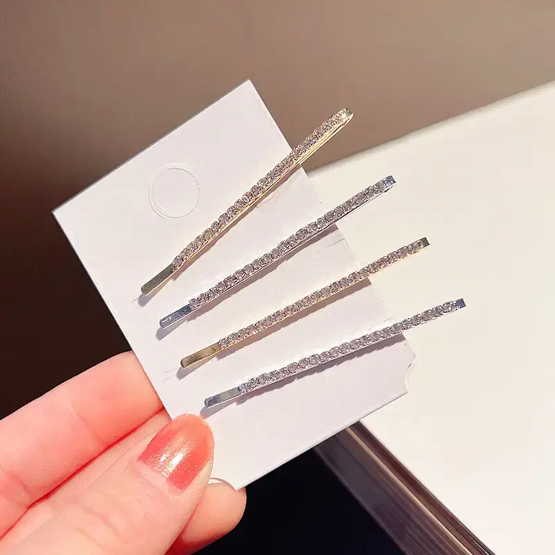 Pearl Rhinestone Wheat Fringe Hairpin Women's Back of Head Ball Head Disc Hair Artifact Temperament Ponytail Buckle Clip Headdress — feature 10