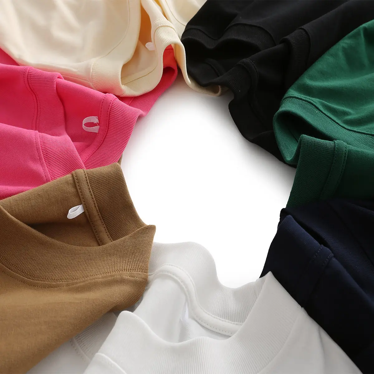 Men Black Cotton T-Shirt Round Neck Loose Fit - Image 9
