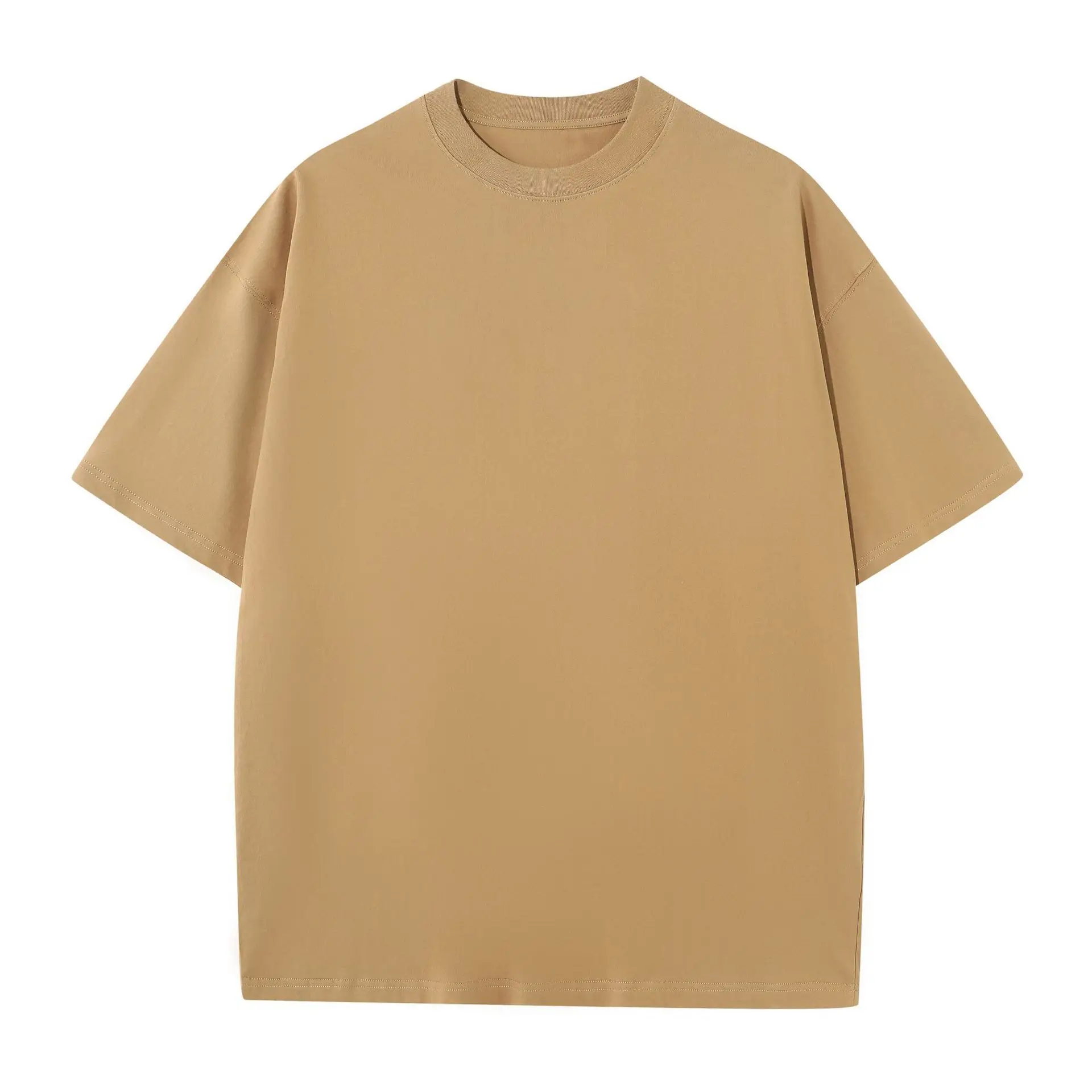 Men Black Cotton T-Shirt Round Neck Loose Fit - Image 6