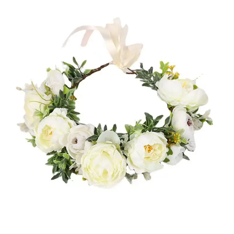 Wholesale Floral Hair Band for Girls Wedding Headdress - Image 6