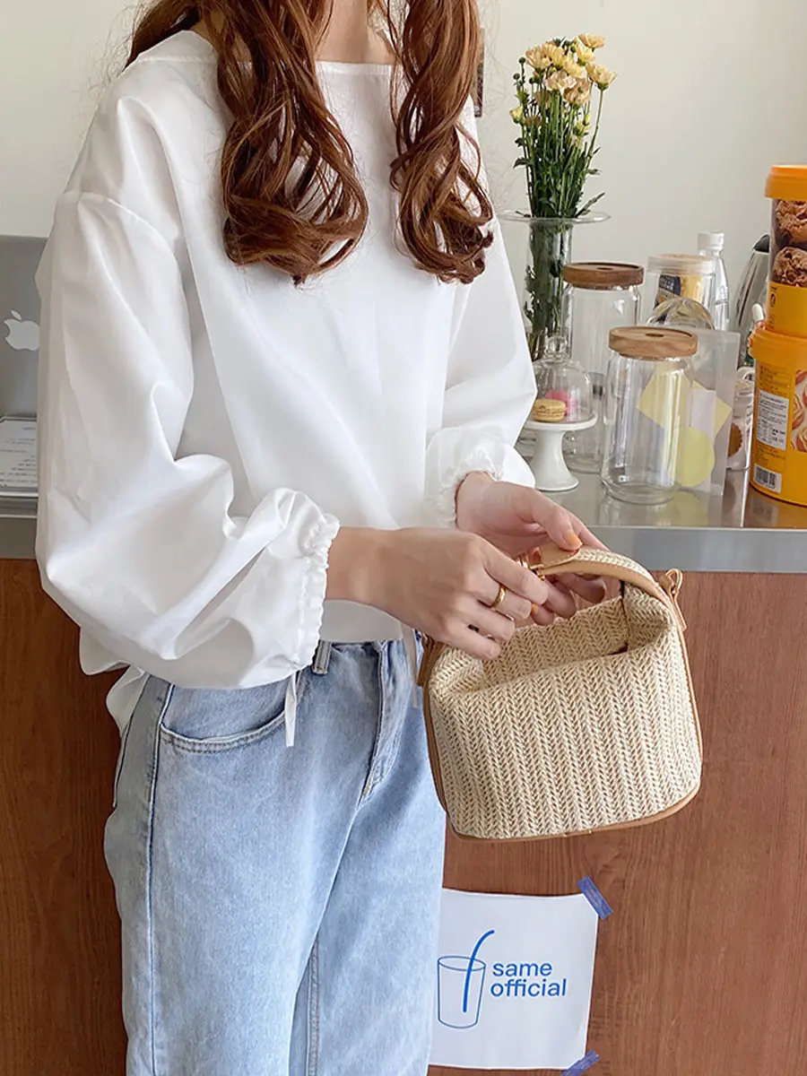 Women's Straw Crossbody Bag 2026 Summer Casual