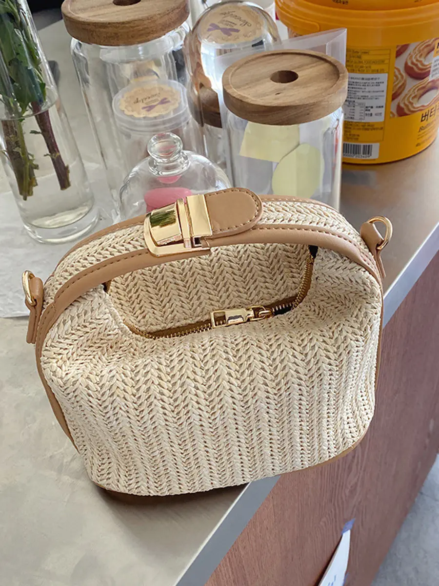 Women's Straw Crossbody Bag 2026 Summer Casual