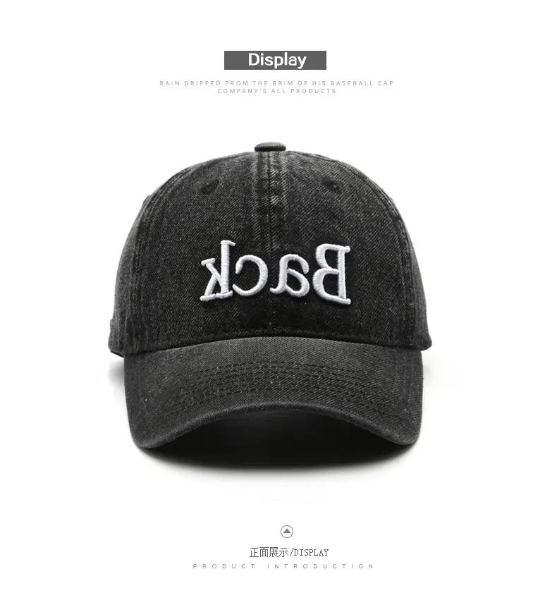 Pink Women's Retro Wash Cap Baseball Cap — feature 7