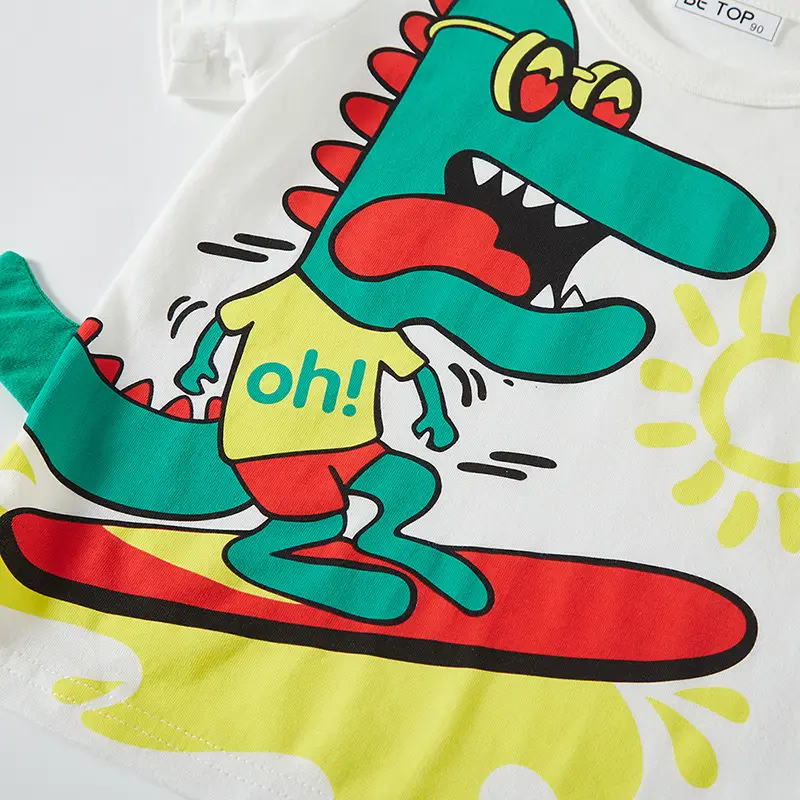 Boys Snake Sun T-Shirt 2Pc Summer Wear - Image 5