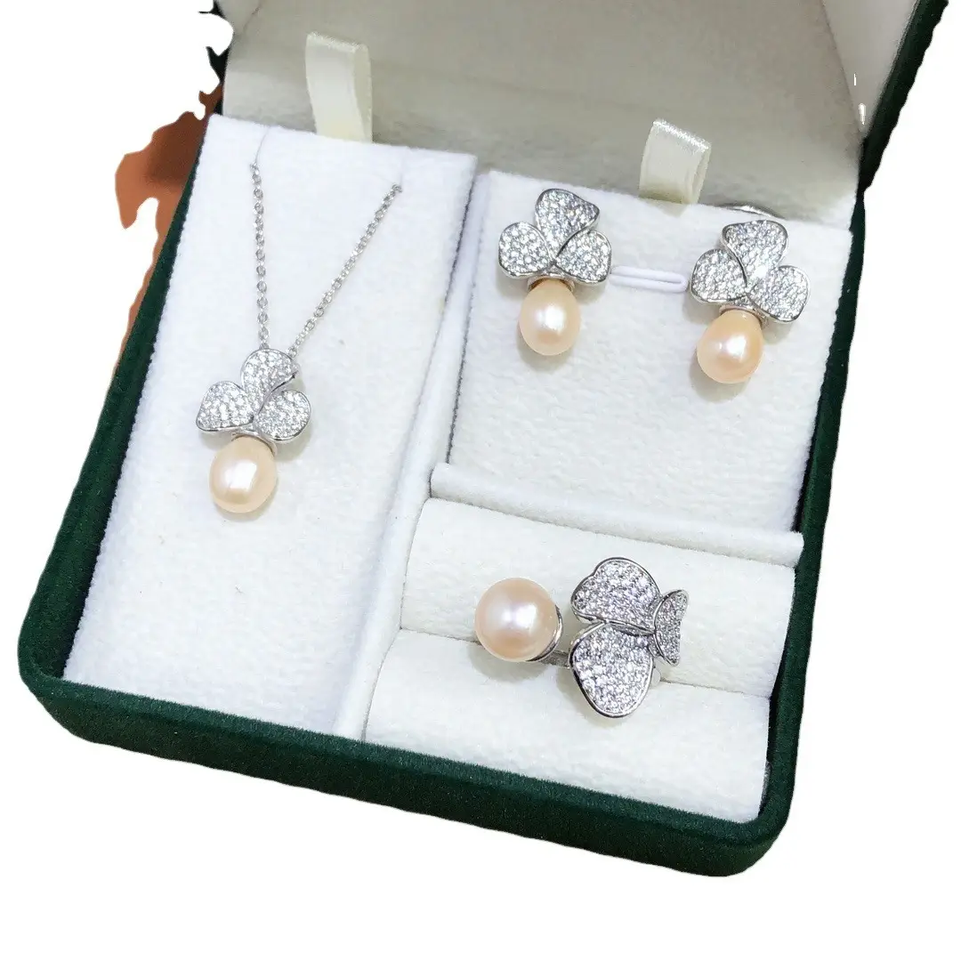 Freshwater Pearl Earrings Set for Women - Image 7