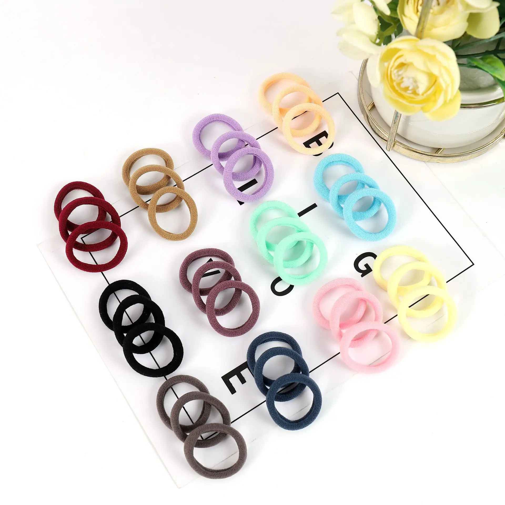 Baby Rubber Bands 2cm Colorful for Girls Hair Rope — feature 4