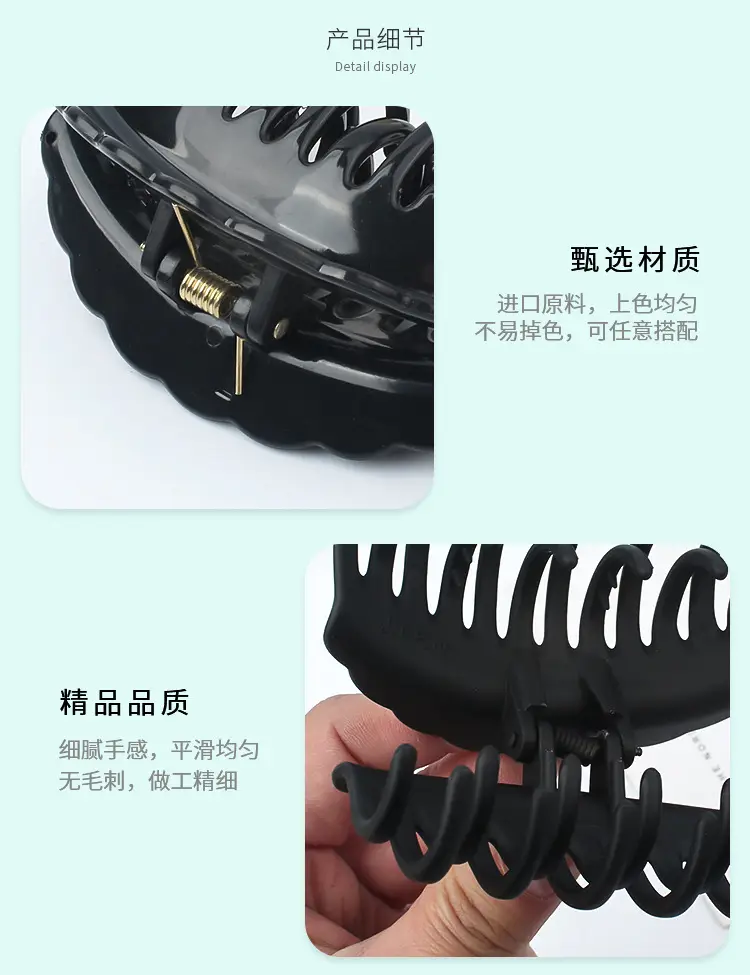 Double Tooth Hairpin Clip Women's Head Accessory — feature 9