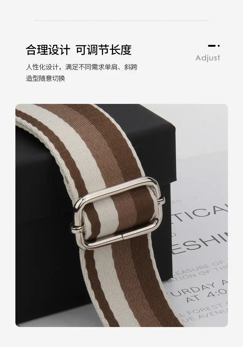 Women's Multicolor Crossbody Strap with Adjustable Buckle — feature 22