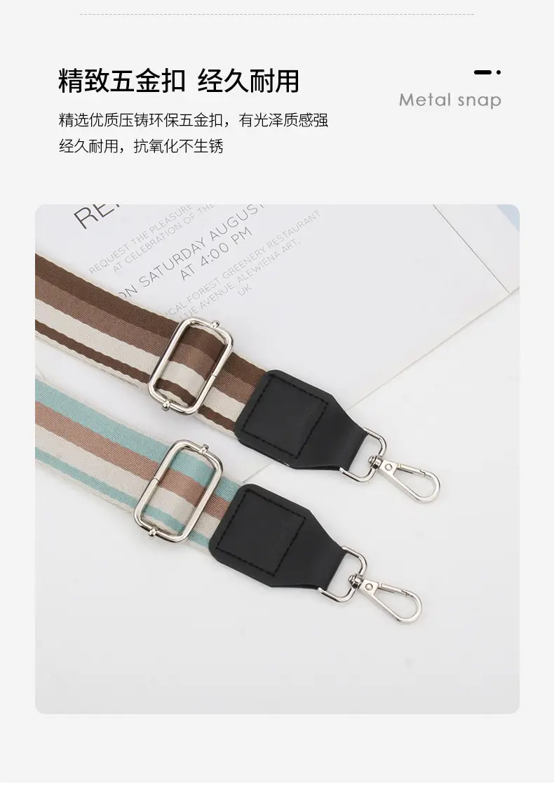 Women's Multicolor Crossbody Strap with Adjustable Buckle — feature 23