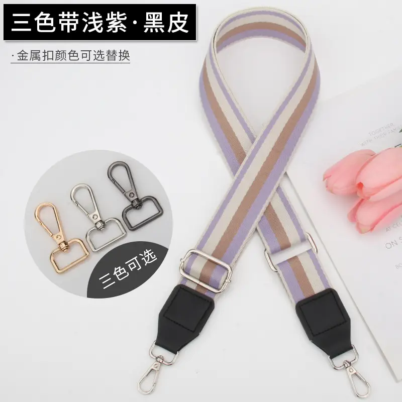 Women's Multicolor Crossbody Strap with Adjustable Buckle - Image 10