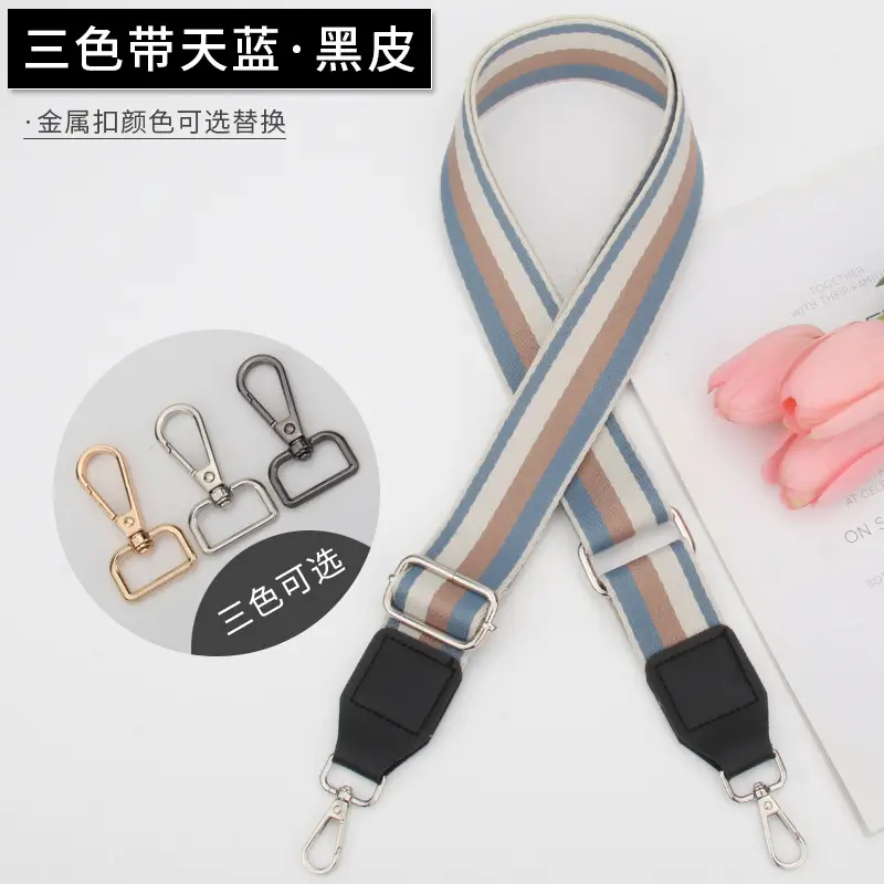 Women's Multicolor Crossbody Strap with Adjustable Buckle - Image 13