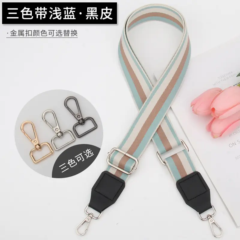 Women's Multicolor Crossbody Strap with Adjustable Buckle - Image 8