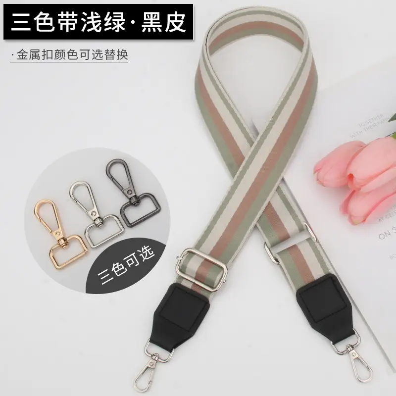 Women's Multicolor Crossbody Strap with Adjustable Buckle - Image 9