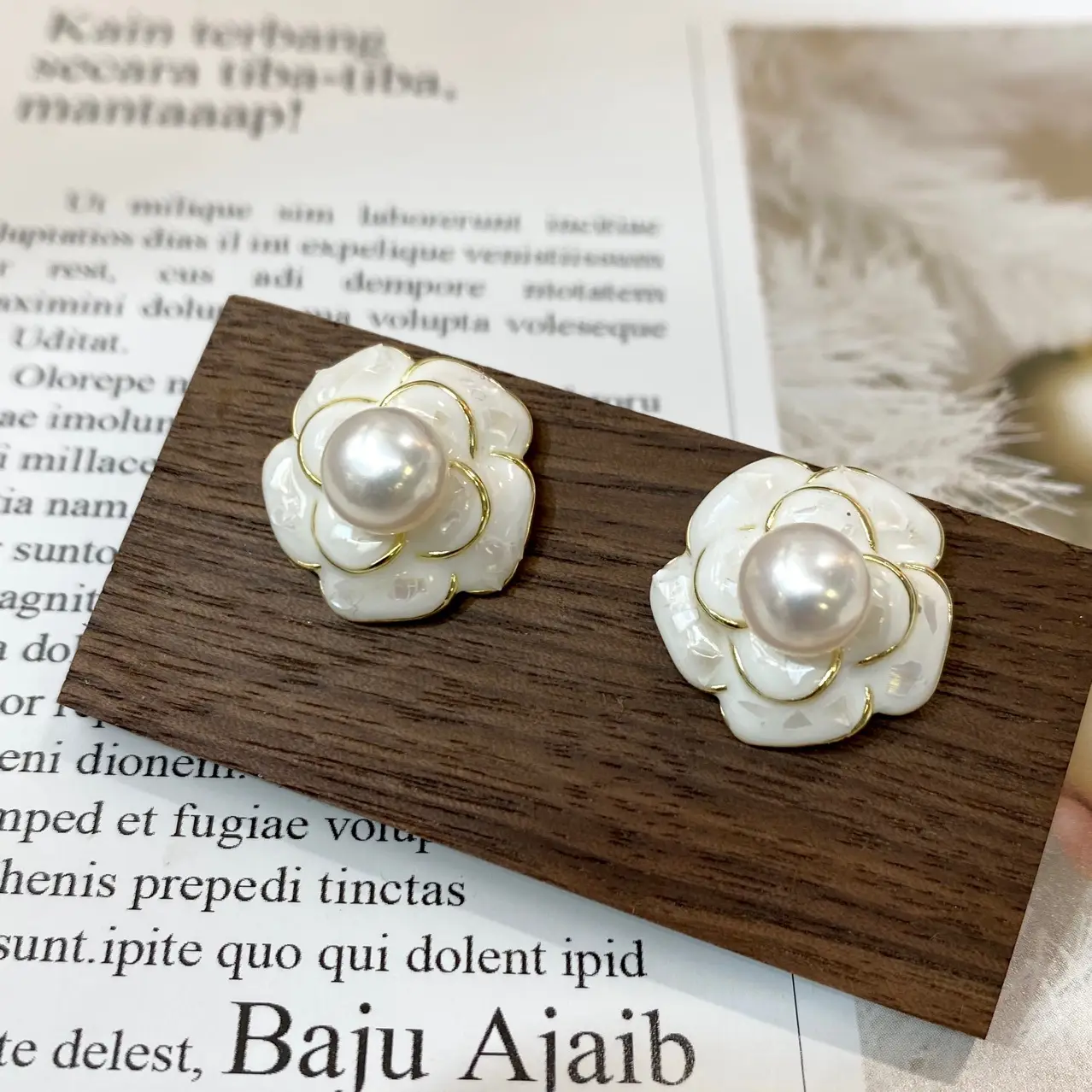 Natural Pearl Flower Earrings for Women 2023 - Image 2