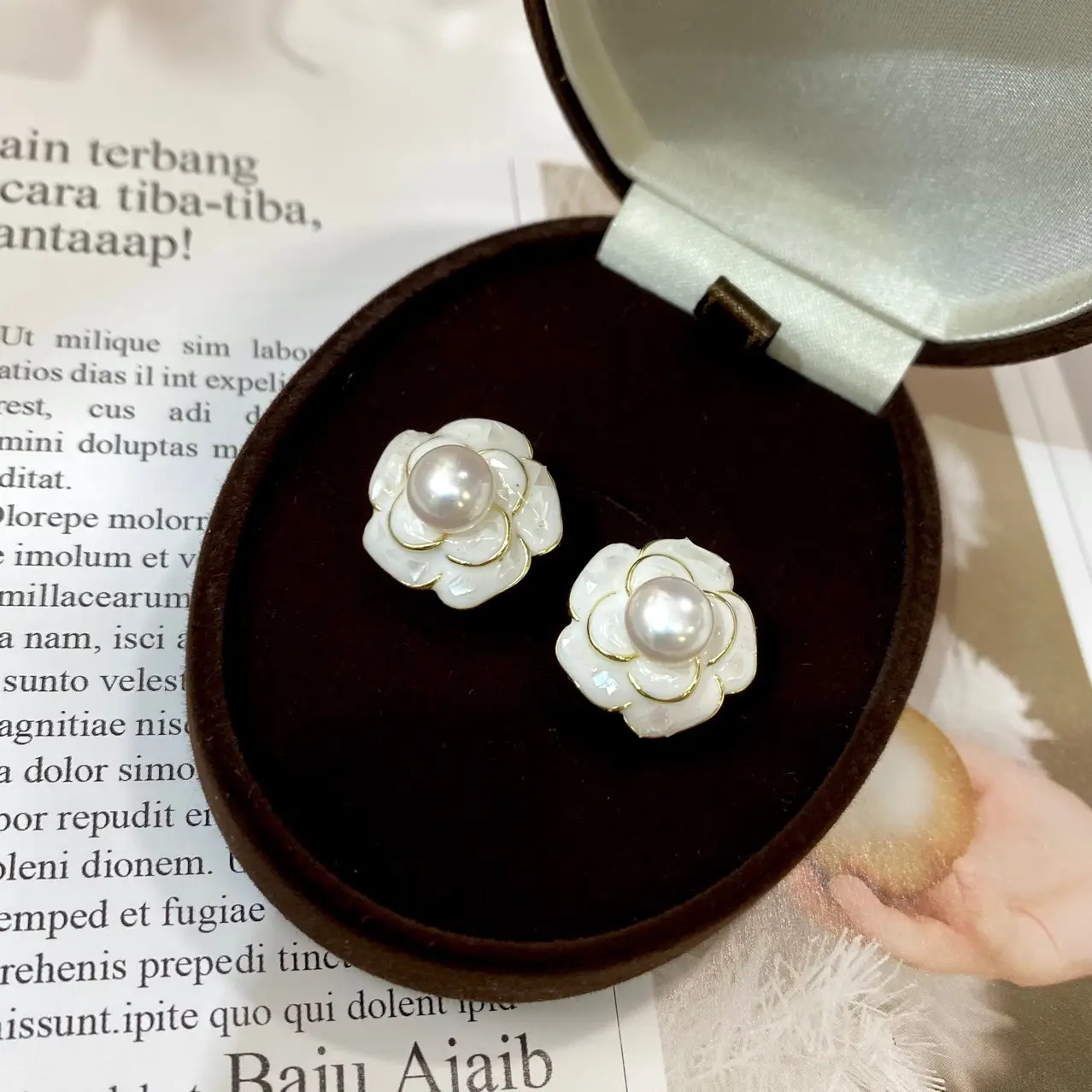 Natural Pearl Flower Earrings for Women 2023 - Image 4
