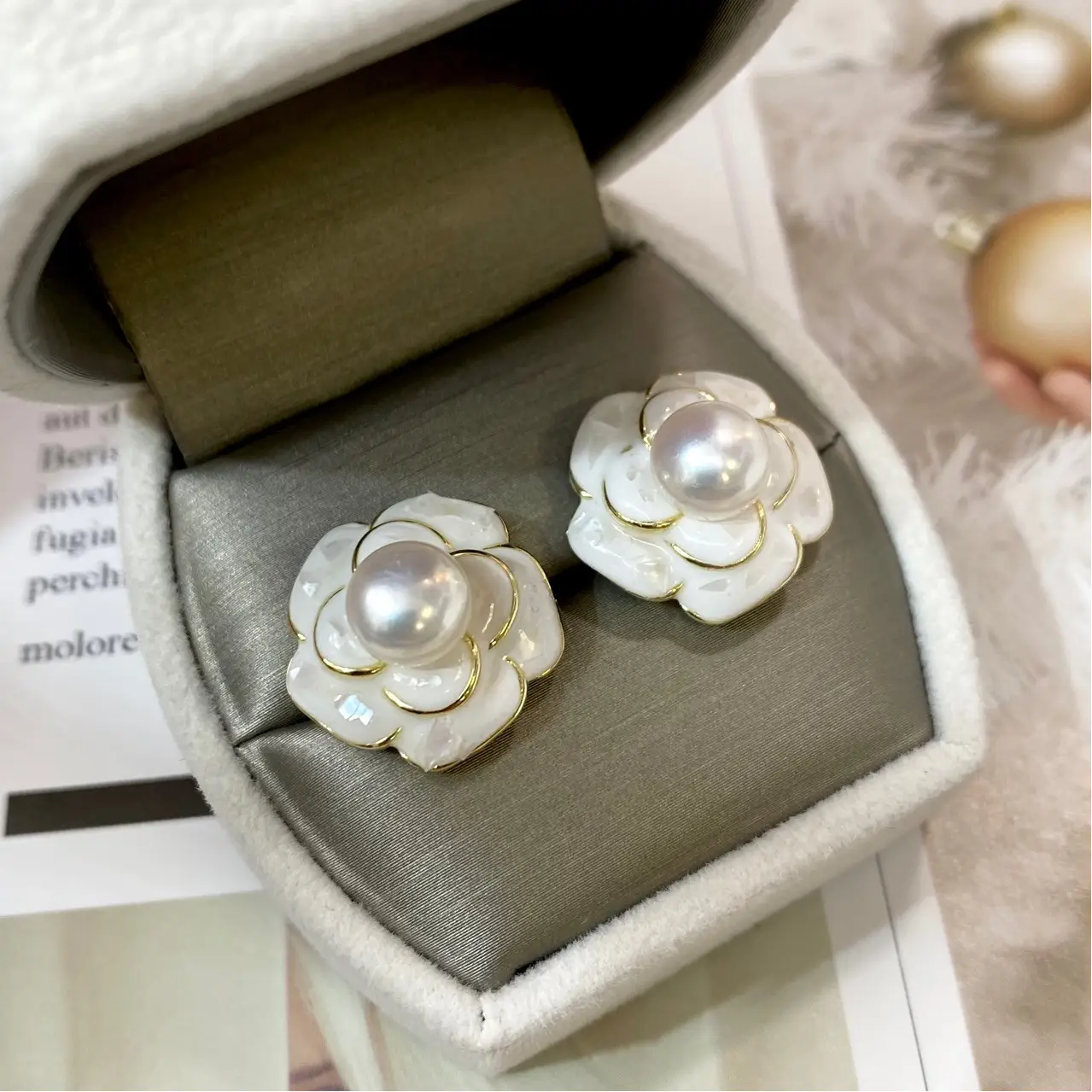 Natural Pearl Flower Earrings for Women 2023 - Image 5