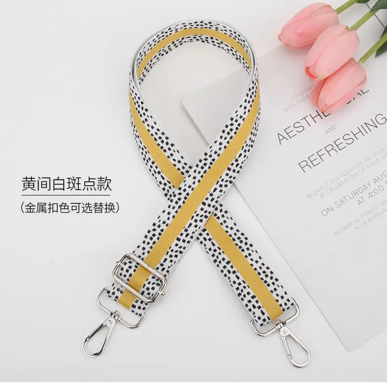 Women's Adjustable Spot Bag Strap with Yellow Yellow — feature 10