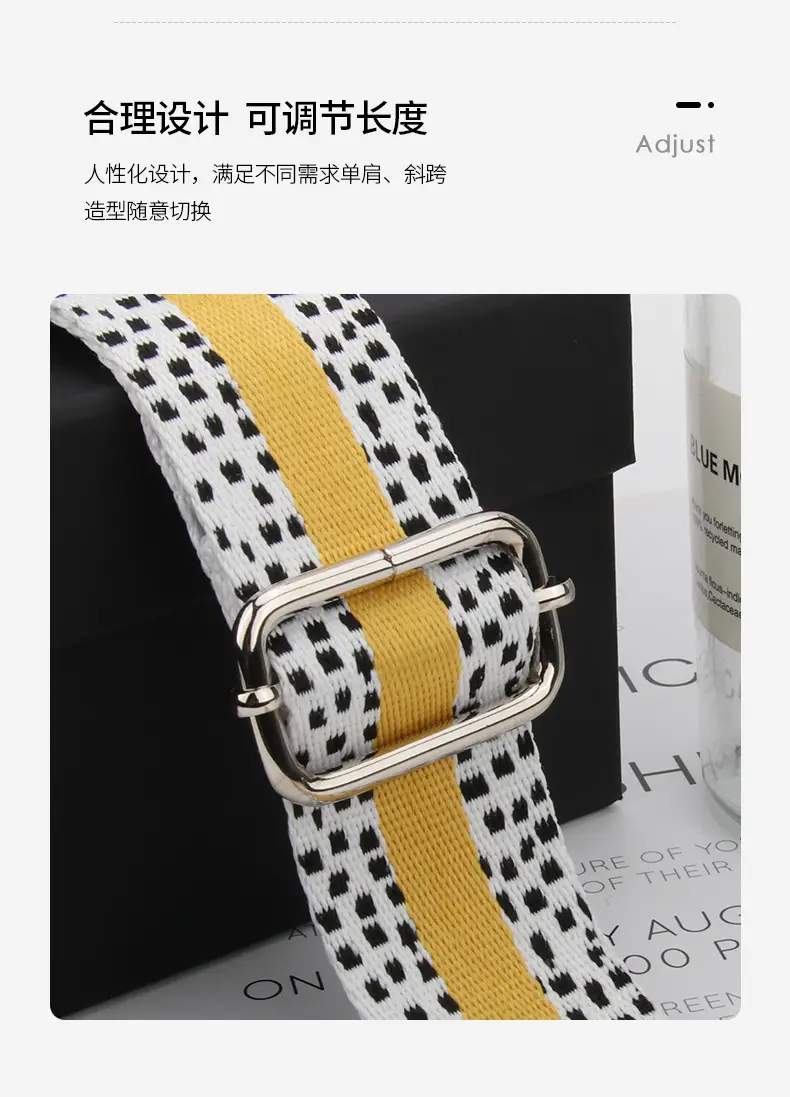 Women's Adjustable Spot Bag Strap with Yellow Yellow — feature 14