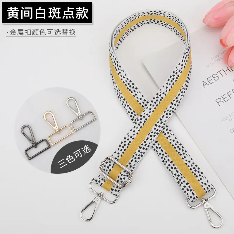 Women's Adjustable Spot Bag Strap with Yellow Yellow - Image 4