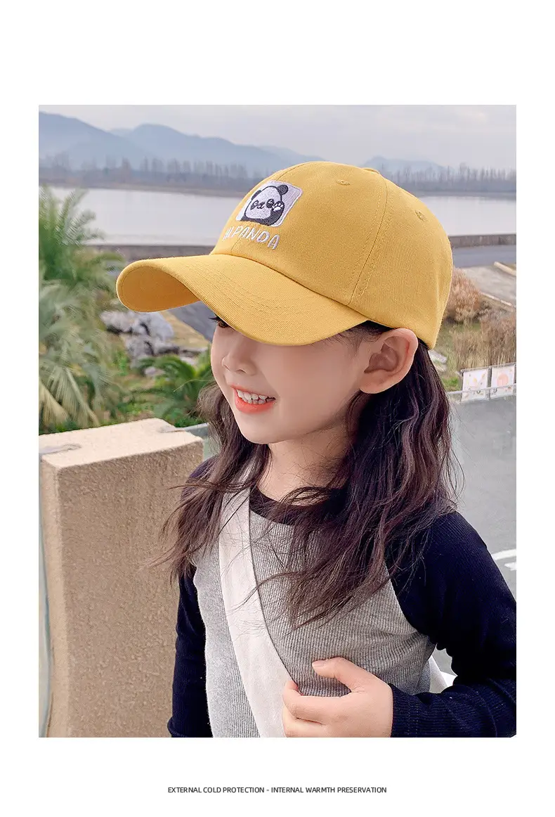 Kids Korean Design Sunhat Cap with Long Brim — feature 10